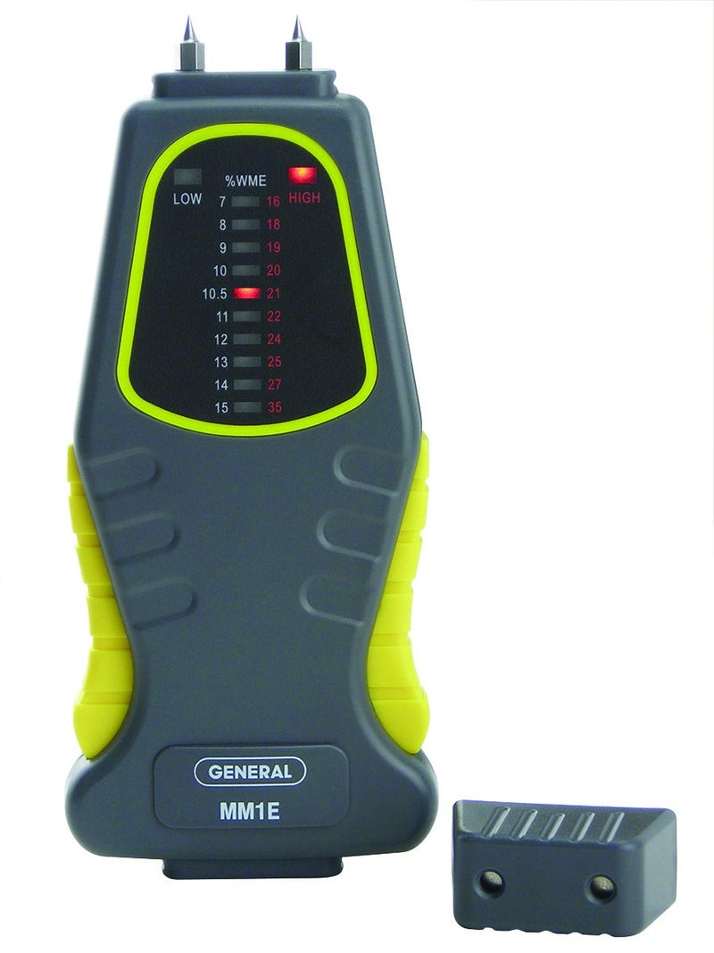 General Tools MM1E Moisture Meter, Pin Type, LED Bar Graph - Image 1